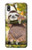 W3138 Cute Baby Sloth Paint Hard Case and Leather Flip Case For Samsung Galaxy A10