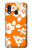 W2245 Hawaiian Hibiscus Orange Pattern Hard Case and Leather Flip Case For Samsung Galaxy A40