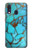 W2685 Aqua Turquoise Gemstone Graphic Printed Hard Case and Leather Flip Case For Samsung Galaxy A40