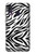 W3056 Zebra Skin Texture Graphic Printed Hard Case and Leather Flip Case For Samsung Galaxy A40