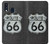 W3207 Route 66 Sign Hard Case and Leather Flip Case For Samsung Galaxy A40