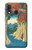 W3348 Utagawa Hiroshige The Monkey Bridge Hard Case and Leather Flip Case For Samsung Galaxy A40