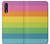 W2363 Rainbow Pattern Hard Case and Leather Flip Case For Samsung Galaxy A50