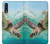 W1377 Ocean Sea Turtle Hard Case and Leather Flip Case For Samsung Galaxy A70