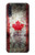 W2490 Canada Maple Leaf Flag Texture Hard Case and Leather Flip Case For Samsung Galaxy A70