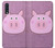 W3269 Pig Cartoon Hard Case and Leather Flip Case For Samsung Galaxy A70