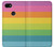 W2363 Rainbow Pattern Hard Case and Leather Flip Case For Google Pixel 3a