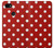 W2951 Red Polka Dots Hard Case and Leather Flip Case For Google Pixel 3a XL