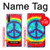 W1870 Tie Dye Peace Hard Case and Leather Flip Case For Samsung Galaxy Note 10