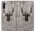 W2505 Reindeer Head Old Wood Texture Graphic Hard Case and Leather Flip Case For Samsung Galaxy Note 10