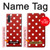 W2951 Red Polka Dots Hard Case and Leather Flip Case For Samsung Galaxy Note 10