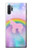 W3070 Rainbow Unicorn Pastel Sky Hard Case and Leather Flip Case For Samsung Galaxy Note 10 Plus