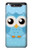 W3029 Cute Blue Owl Hard Case and Leather Flip Case For Samsung Galaxy A80