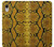 W3365 Yellow Python Skin Graphic Print Hard Case and Leather Flip Case For iPhone XR