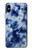 W3439 Fabric Indigo Tie Dye Hard Case and Leather Flip Case For iPhone X, iPhone XS