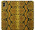 W3365 Yellow Python Skin Graphic Print Hard Case and Leather Flip Case For iPhone XS Max