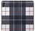 W3452 Plaid Fabric Pattern Hard Case and Leather Flip Case For iPhone XS Max