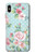 W3494 Vintage Rose Polka Dot Hard Case and Leather Flip Case For iPhone XS Max