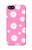 W3500 Pink Floral Pattern Hard Case and Leather Flip Case For iPhone 5C