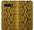 W3365 Yellow Python Skin Graphic Print Hard Case and Leather Flip Case For Samsung Galaxy S10