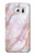 W3482 Soft Pink Marble Graphic Print Hard Case and Leather Flip Case For Samsung Galaxy S7 Edge