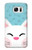 W3542 Cute Cat Cartoon Hard Case and Leather Flip Case For Samsung Galaxy S7