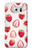 W3481 Strawberry Hard Case and Leather Flip Case For Samsung Galaxy S6 Edge