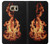 W3379 Fire Frame Hard Case and Leather Flip Case For Samsung Galaxy S6