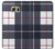 W3452 Plaid Fabric Pattern Hard Case and Leather Flip Case For Samsung Galaxy S6