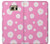 W3500 Pink Floral Pattern Hard Case and Leather Flip Case For Samsung Galaxy S6