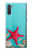 W3428 Aqua Wood Starfish Shell Hard Case and Leather Flip Case For Samsung Galaxy Note 10