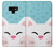 W3542 Cute Cat Cartoon Hard Case and Leather Flip Case For Note 9 Samsung Galaxy Note9