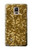 W3388 Gold Glitter Graphic Print Hard Case and Leather Flip Case For Samsung Galaxy Note 4