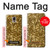 W3388 Gold Glitter Graphic Print Hard Case and Leather Flip Case For Samsung Galaxy Note 4