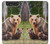 W3558 Bear Family Hard Case and Leather Flip Case For Samsung Galaxy A80