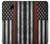 W3472 Firefighter Thin Red Line Flag Hard Case and Leather Flip Case For Samsung Galaxy J3 (2018), J3 Star, J3 V 3rd Gen, J3 Orbit, J3 Achieve, Express Prime 3, Amp Prime 3