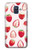 W3481 Strawberry Hard Case and Leather Flip Case For Samsung Galaxy A6 (2018)