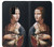 W3471 Lady Ermine Leonardo da Vinci Hard Case and Leather Flip Case For Samsung Galaxy A6+ (2018), J8 Plus 2018, A6 Plus 2018