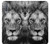 W3372 Lion Face Hard Case and Leather Flip Case For Samsung Galaxy A7 (2018)