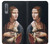 W3471 Lady Ermine Leonardo da Vinci Hard Case and Leather Flip Case For Samsung Galaxy A7 (2018)