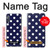 W3533 Blue Polka Dot Hard Case and Leather Flip Case For Samsung Galaxy A7 (2018)