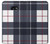 W3452 Plaid Fabric Pattern Hard Case and Leather Flip Case For Samsung Galaxy A3 (2017)