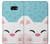 W3542 Cute Cat Cartoon Hard Case and Leather Flip Case For Samsung Galaxy A3 (2017)