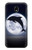 W3510 Dolphin Moon Night Hard Case and Leather Flip Case For Samsung Galaxy J7 (2017) EU Version