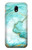 W3399 Green Marble Graphic Print Hard Case and Leather Flip Case For Samsung Galaxy J5 (2017) EU Version