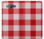 W3535 Red Gingham Hard Case and Leather Flip Case For Samsung Galaxy J7 (2016)