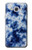W3439 Fabric Indigo Tie Dye Hard Case and Leather Flip Case For Samsung Galaxy J7