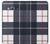 W3452 Plaid Fabric Pattern Hard Case and Leather Flip Case For Samsung Galaxy J3 (2016)