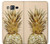 W3490 Gold Pineapple Hard Case and Leather Flip Case For Samsung Galaxy On5