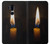 W3530 Buddha Candle Burning Hard Case and Leather Flip Case For LG G7 ThinQ